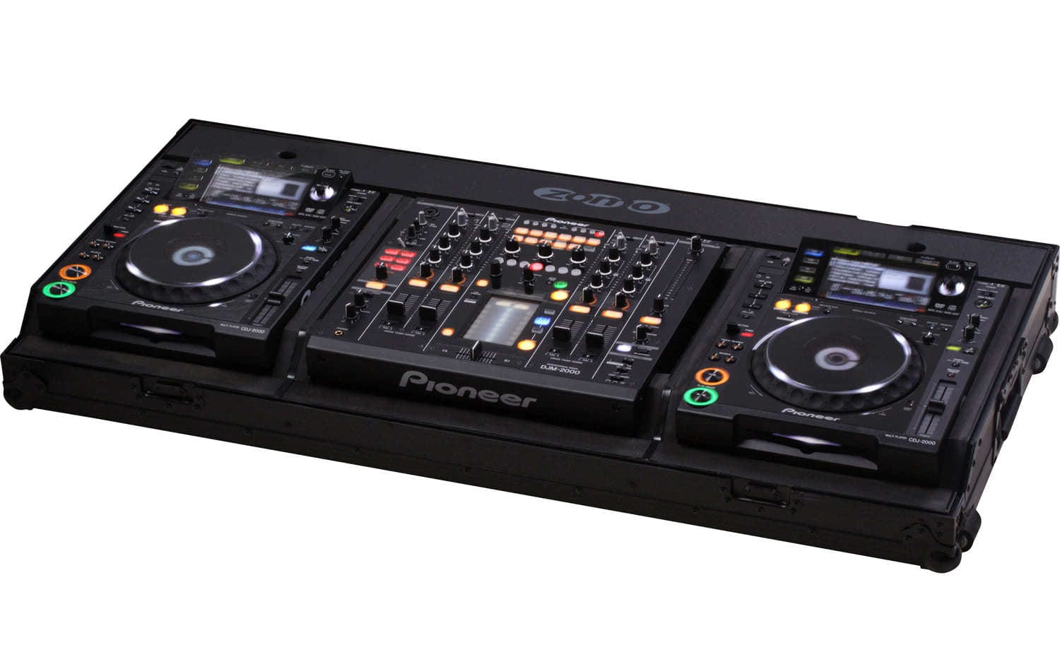Zomo Flightcase Set 2200 NSE negru, vedere generală a carcasei închise