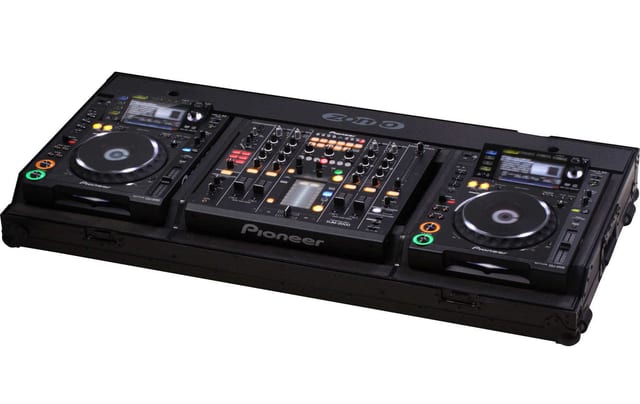 Zomo Flightcase Set 2200 NSE negru, vedere generală a carcasei închise