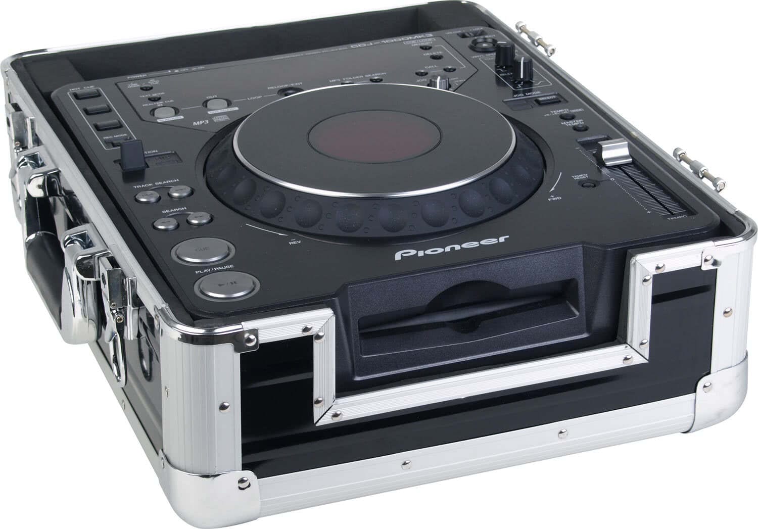 Zomo Flightcase CDJ-1 XT argintiu, detaliu colț