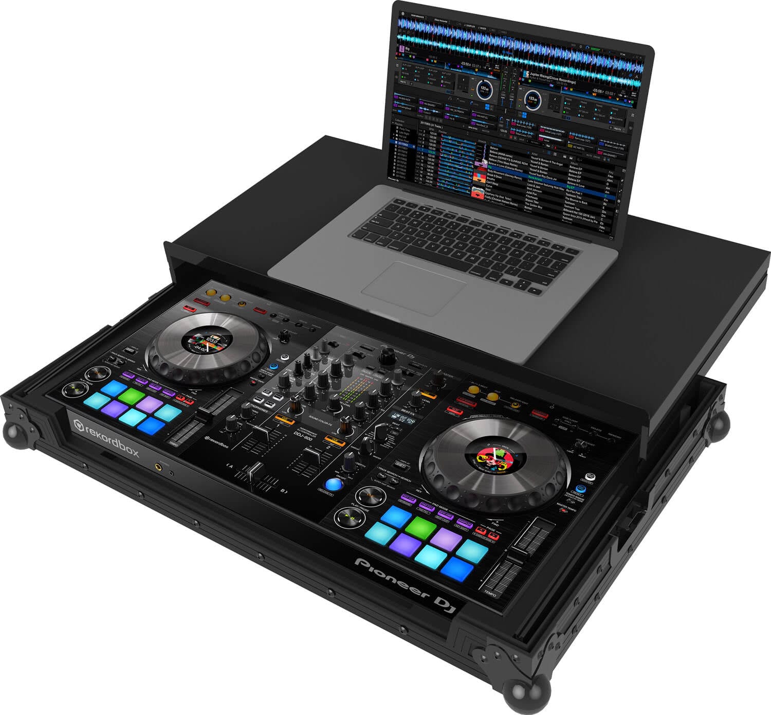 Zomo Flightcase P-DDJ-800 Plus NSE negru, vedere generală din față