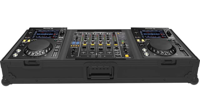 Zomo Flightcase Set-700 NSE negru, vedere generală a carcasei pentru 2x XDJ 700 și mixer de 12"