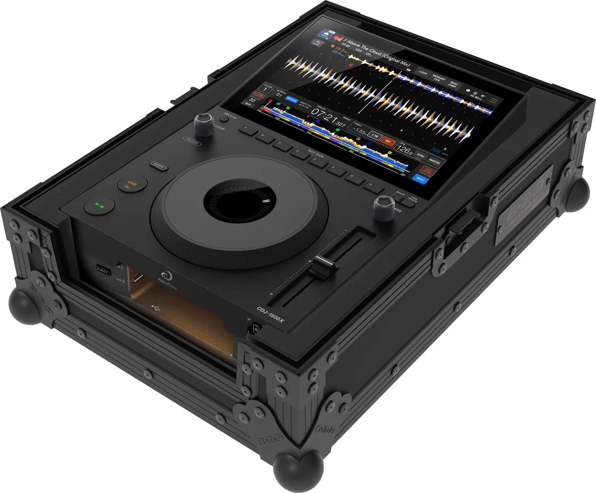 Zomo Flightcase A-CDJ1500X NSE negru, vedere de ansamblu cu capacul închis