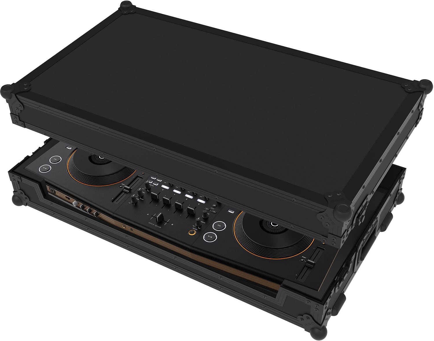 Interiorul flightcase-ului Zomo NSE pentru controllerul Opus Quad