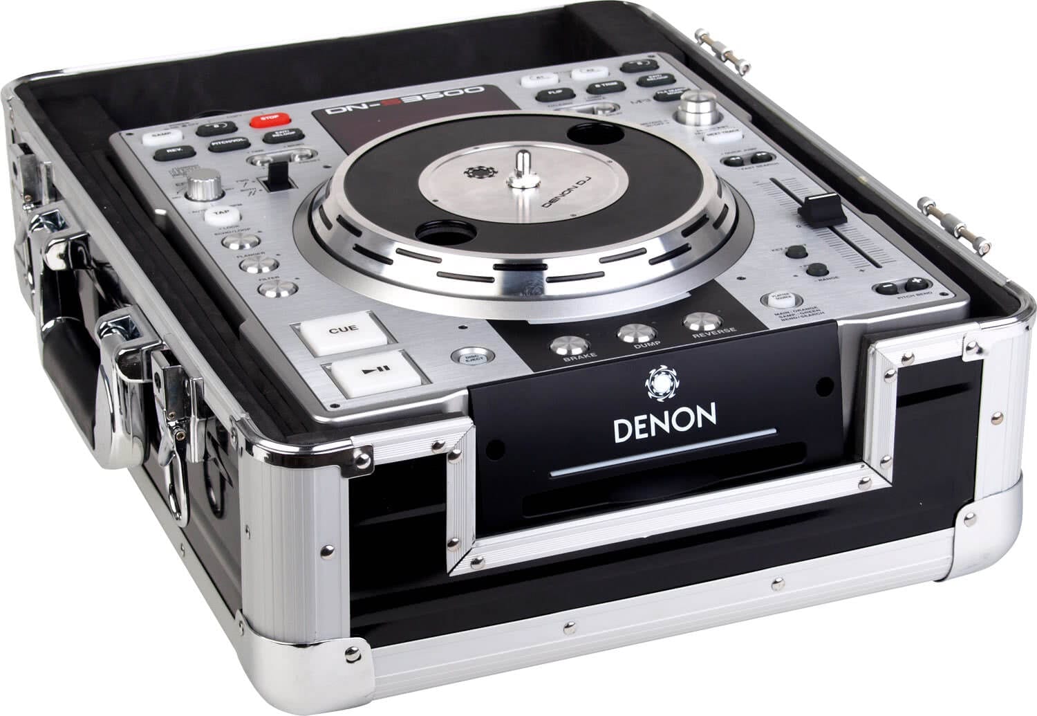 Zomo Flightcase CDJ-1 XT argintiu, capac deschis