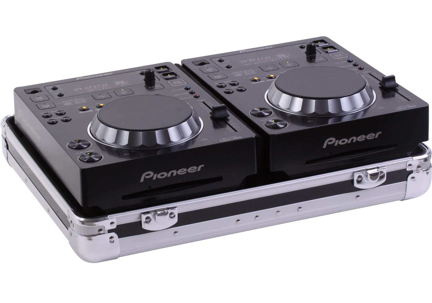 Zomo Flightcase CDJ-2 XT negru, vedere frontală