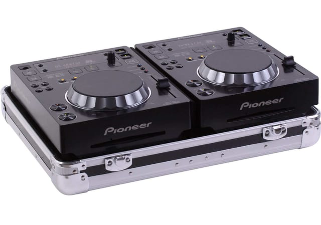 Zomo Flightcase CDJ-2 XT negru, vedere frontală
