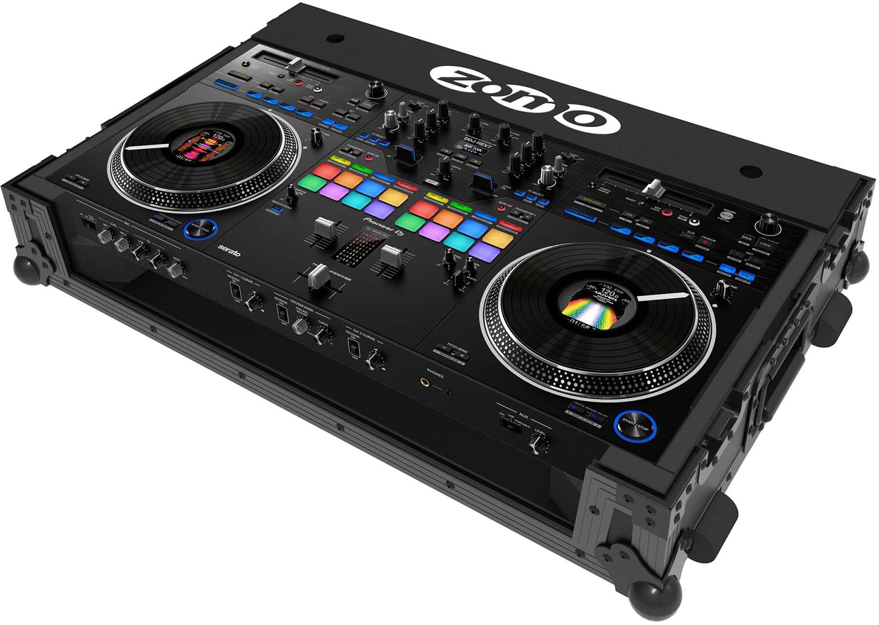 Zomo Flightcase P-DDJ-REV7 NSE negru, închis, vedere de ansamblu
