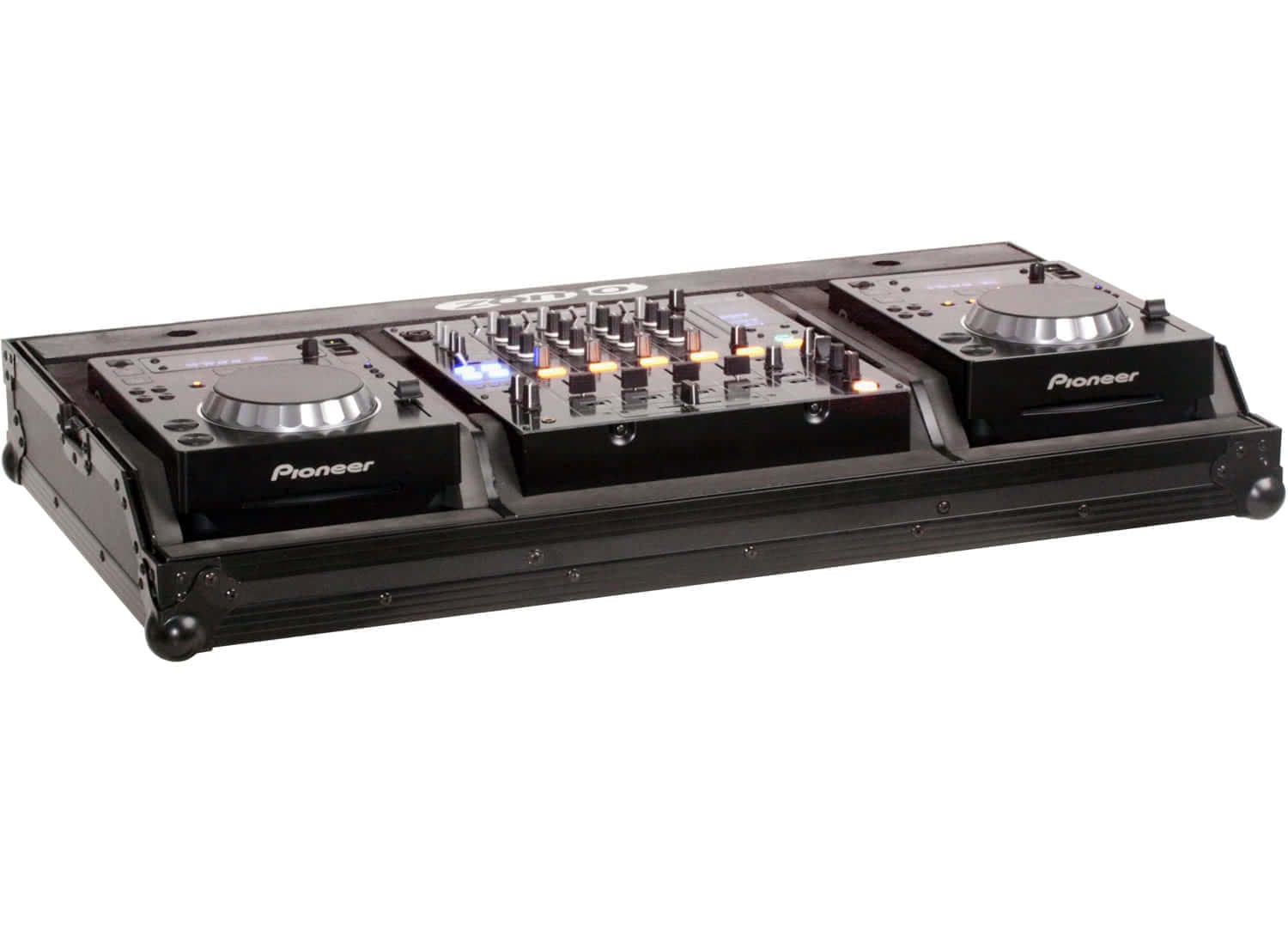 Zomo Flightcase Set 350 NSE negru, vedere generală a flightcase-ului închis