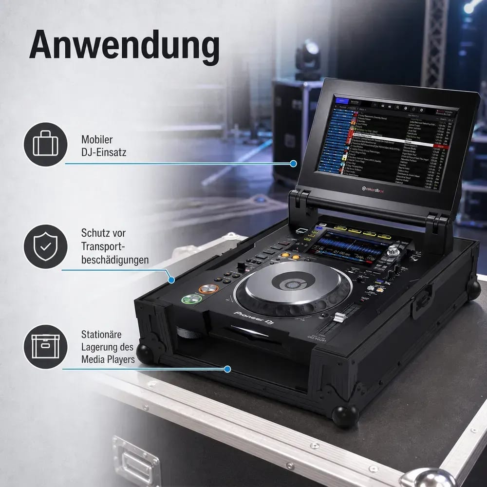 Flightcase Zomo CDJ-Tour1 NSE cu capacul demontat
