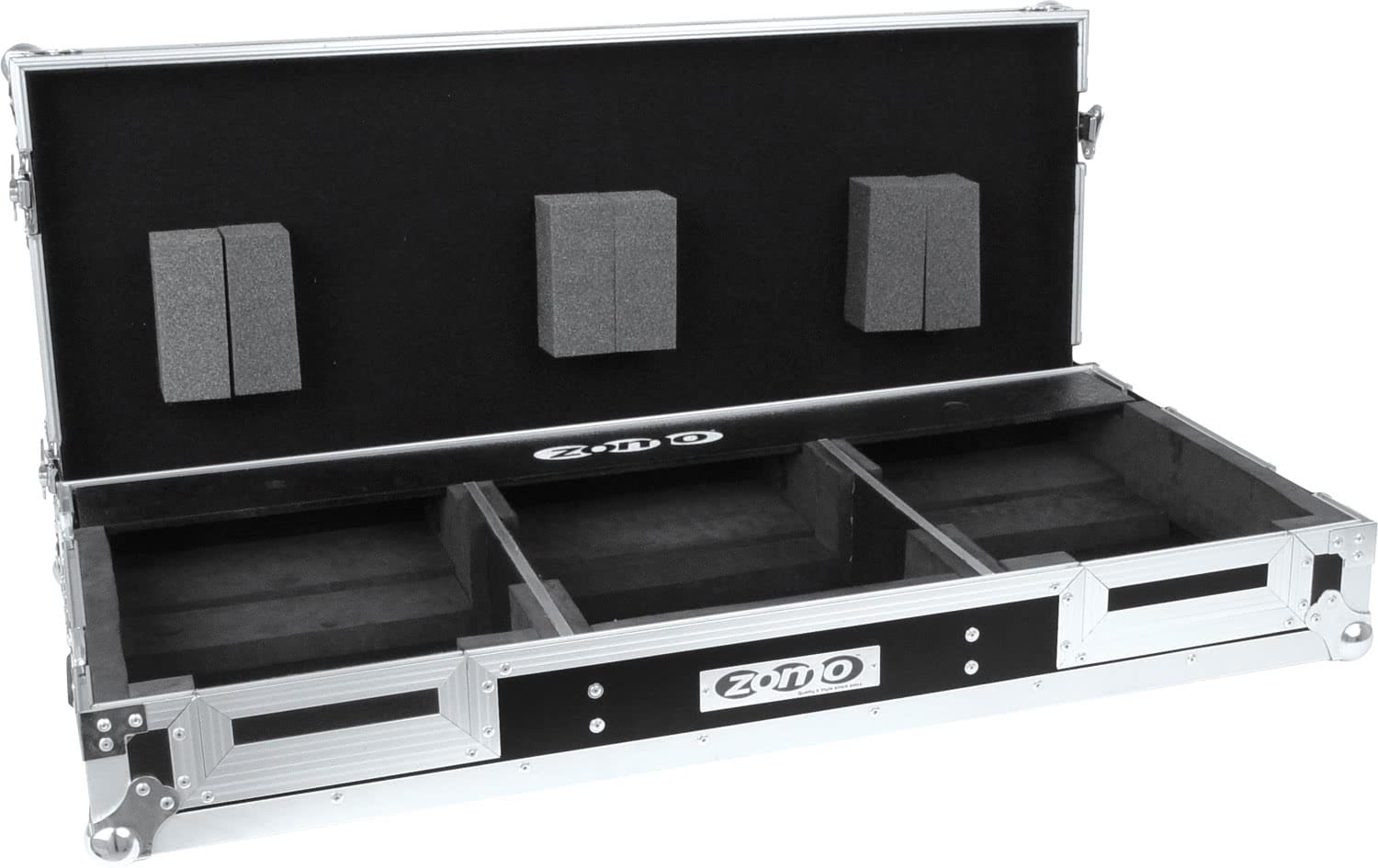 Zomo Flightcase DN-3500/12 negru, detaliu din alt unghi