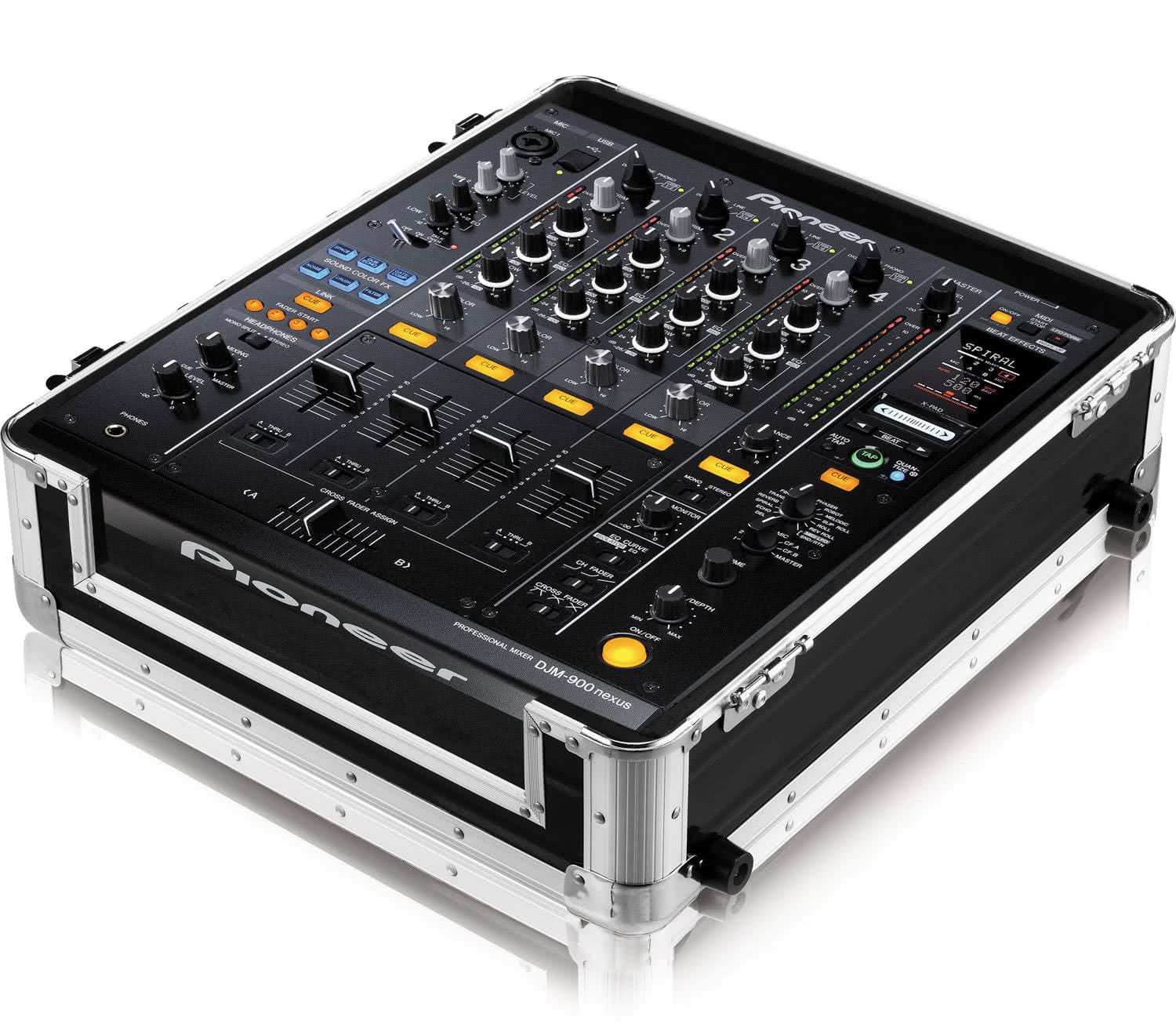 Zomo Flightcase CDJ-13 XT negru, vedere din unghi lateral