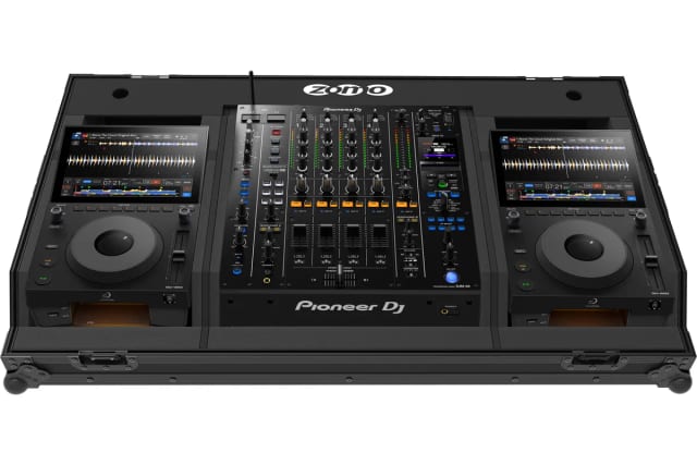 Zomo Flightcase Set-15A9 NSE negru, vedere generală a carcasei din placaj