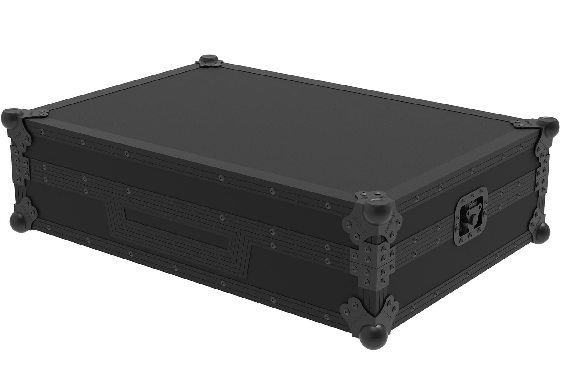 Flightcase Zomo NSE cu panoul frontal detașat și controllerul în carcasă