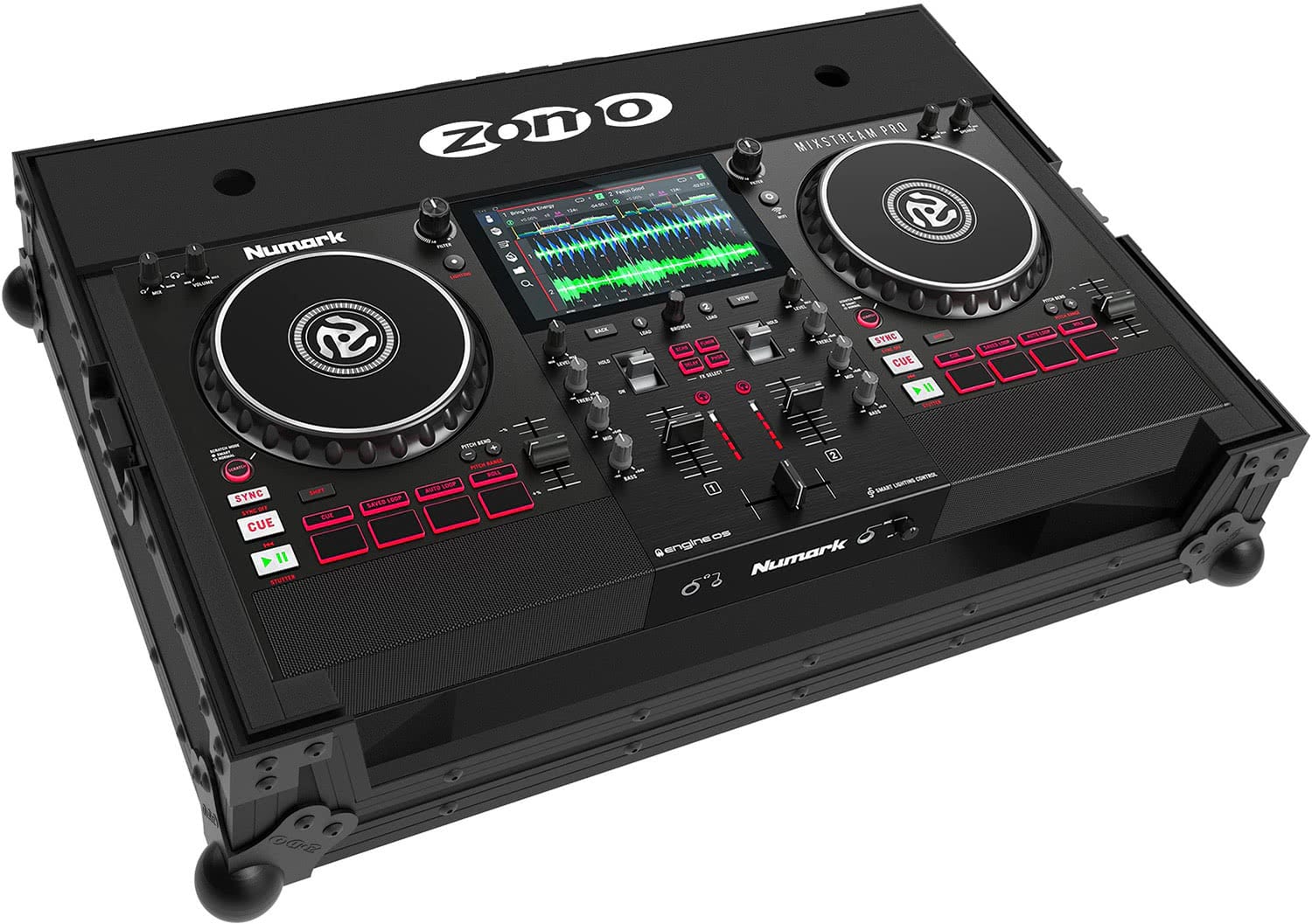 Zomo Flightcase N-Mixstream NSE negru, vedere generală a carcasei închise