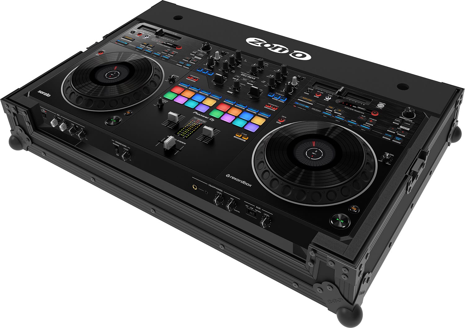 Zomo Flightcase P-DDJ-REV5 NSE negru, închis, vedere laterală
