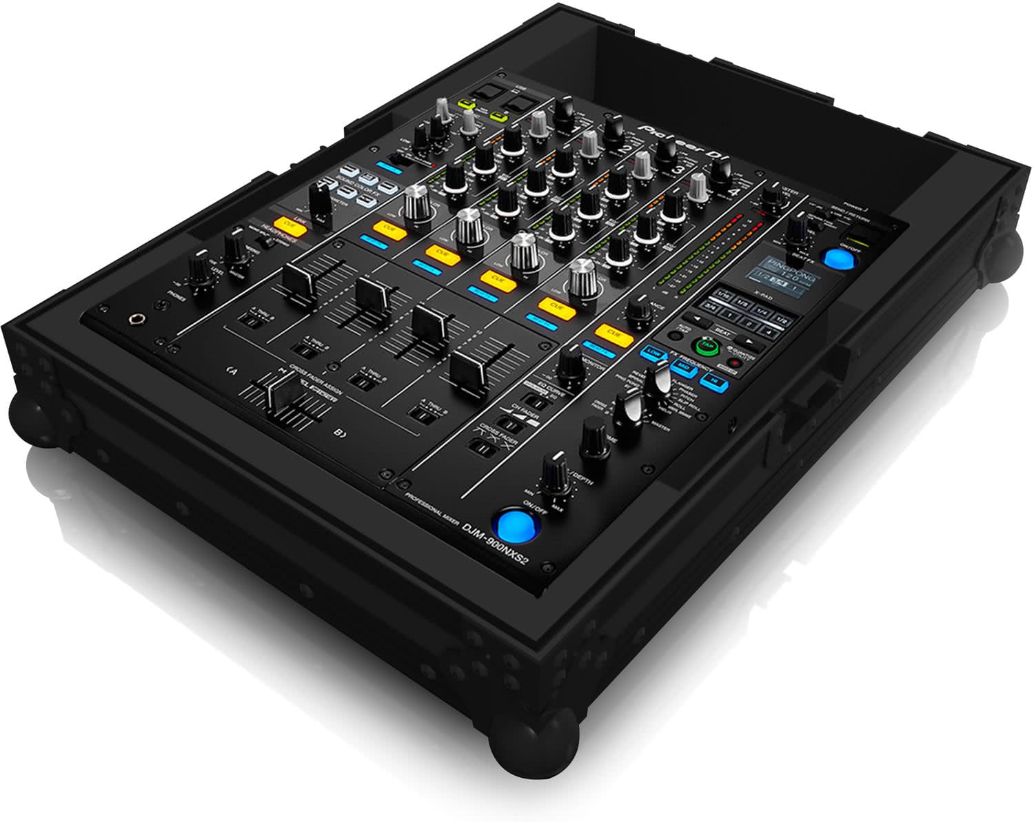 Flightcase Zomo PM-900MK2 NSE negru pentru mixerul Pioneer DJM-900NXS2, vedere frontală