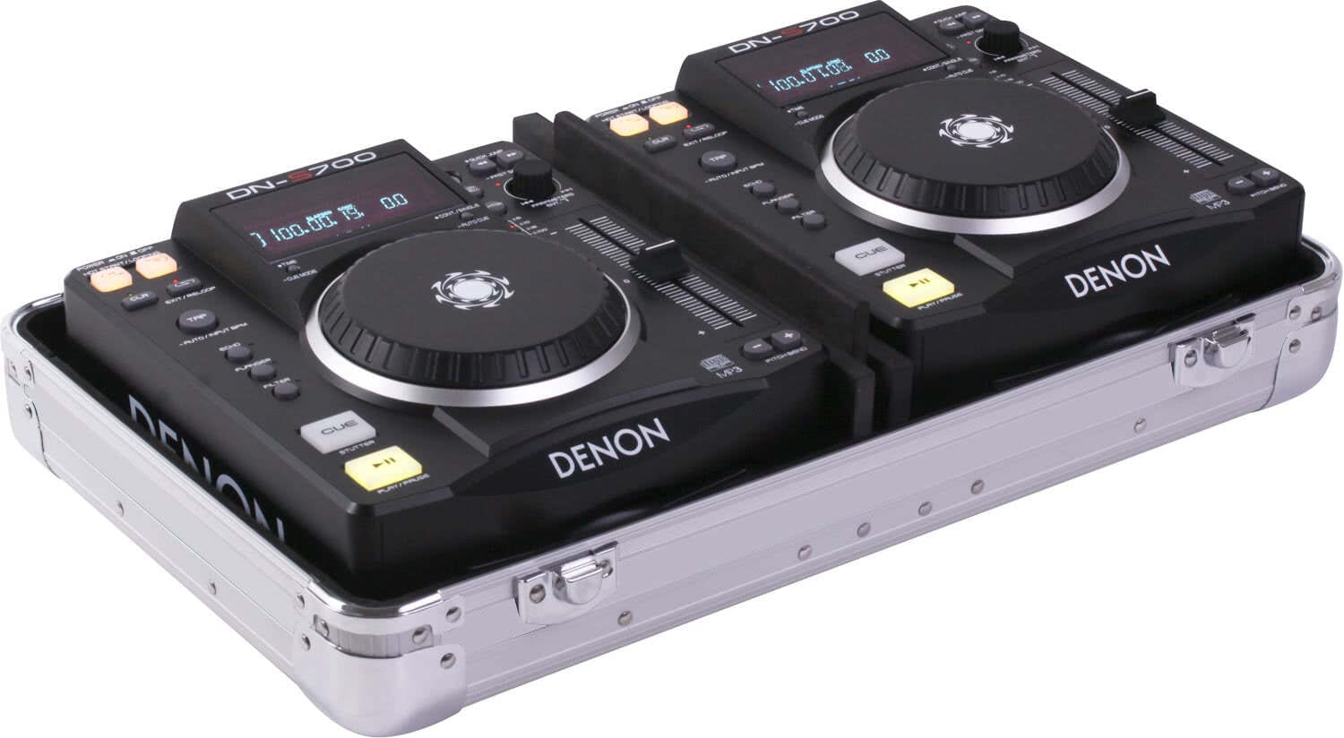 Zomo Flightcase CDJ-3 XT deschis, cu separatorul central și căptușeala