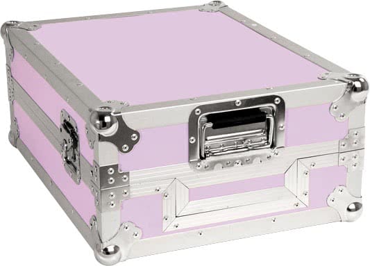 Zomo Flightcase CDX violet, vedere frontală cu capacul închis